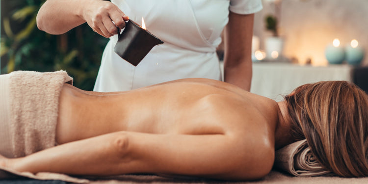 Luxe massage met massagekaars/olie